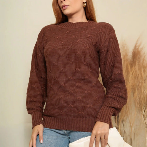 Blusa De Frio Tricot Feminina Suéter Lã Casaco Inverno Tricô