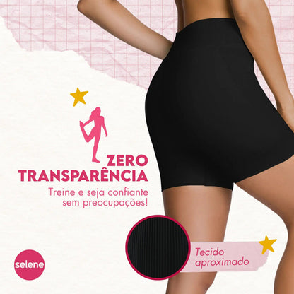 Short Feminino Poliamida Selene Zero Transparência