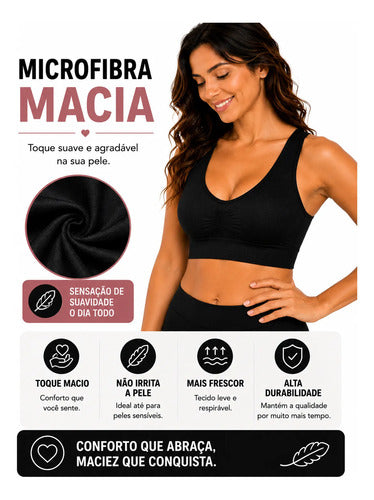 Sutiã Lupo Soutien Original Sem Costura Macio Antimicrobial