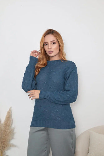 Blusa De Frio Tricot Feminina Suéter Lã Casaco Inverno Tricô