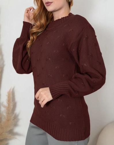 Blusa De Frio Tricot Feminina Suéter Lã Casaco Inverno Tricô