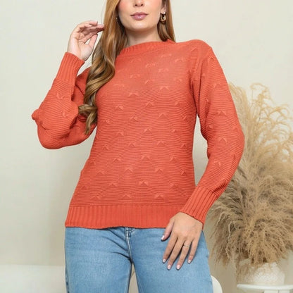 Blusa De Frio Tricot Feminina Suéter Lã Casaco Inverno Tricô