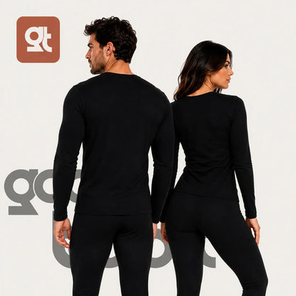Conjunto Segunda Pele Térmica Flanelado Frio Intenso Preto
