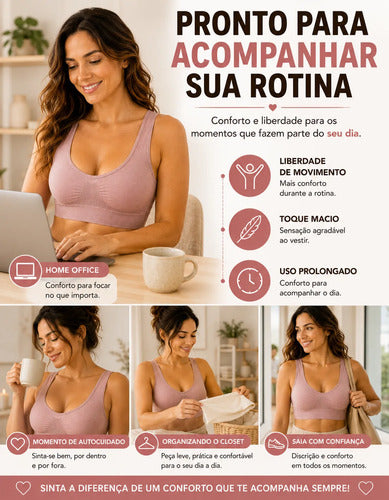 Sutiã Lupo Soutien Original Sem Costura Macio Antimicrobial