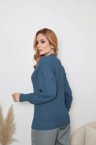 Blusa De Frio Tricot Feminina Suéter Lã Casaco Inverno Tricô
