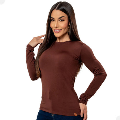 Blusa Térmica Feminina Flanelada Peluciada Frio Inverno