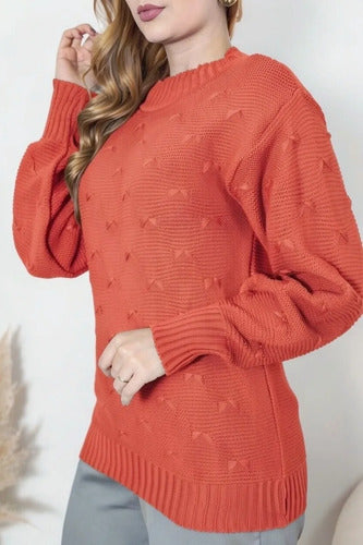 Blusa De Frio Tricot Feminina Suéter Lã Casaco Inverno Tricô