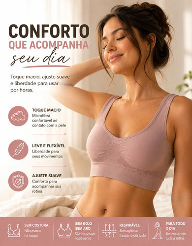 Sutiã Lupo Soutien Original Sem Costura Macio Antimicrobial