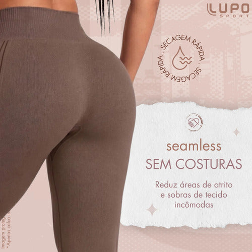 Legging Lupo Original Poliamida Texturizada Ar Sem Costura