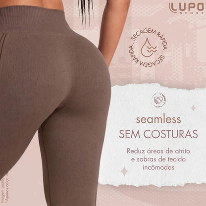 Legging Lupo Original Poliamida Texturizada Ar Sem Costura