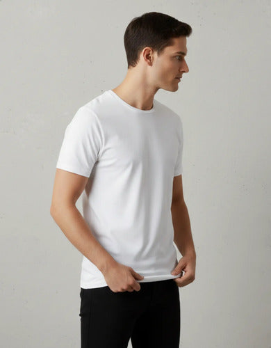Camiseta Branca Unissex 100% Algodão Premium Camisa Básica