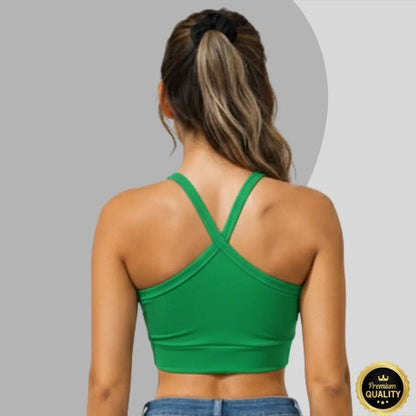 Kit 02 Top Cropped Feminino Alça Cruzada Zero Transparência