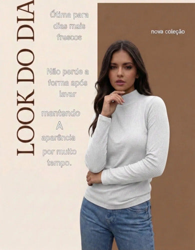 Blusa Feminina Segunda Pele Cacharrel  Gola Alta Inverno Zar