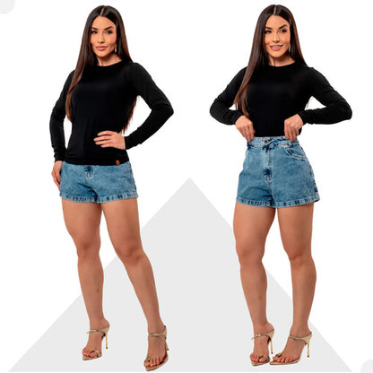 Blusa Térmica Feminina Flanelada Peluciada Frio Inverno