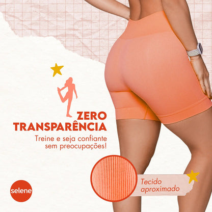 Short Feminino de Poliamida Selene Zero Transparência