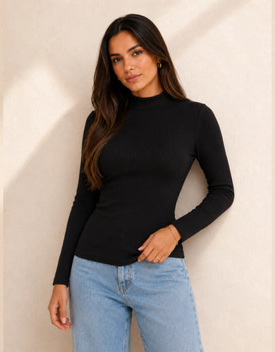 Blusa Térmica Flanelada Feminina Manga Longa Segunda Pele Be