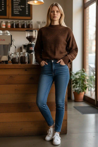 Blusa De Frio Tricot Feminina Suéter Lã Casaco Inverno Tricô