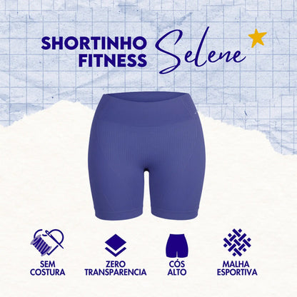 Short Academia Feminino Poliamida Selene Zero Transparência