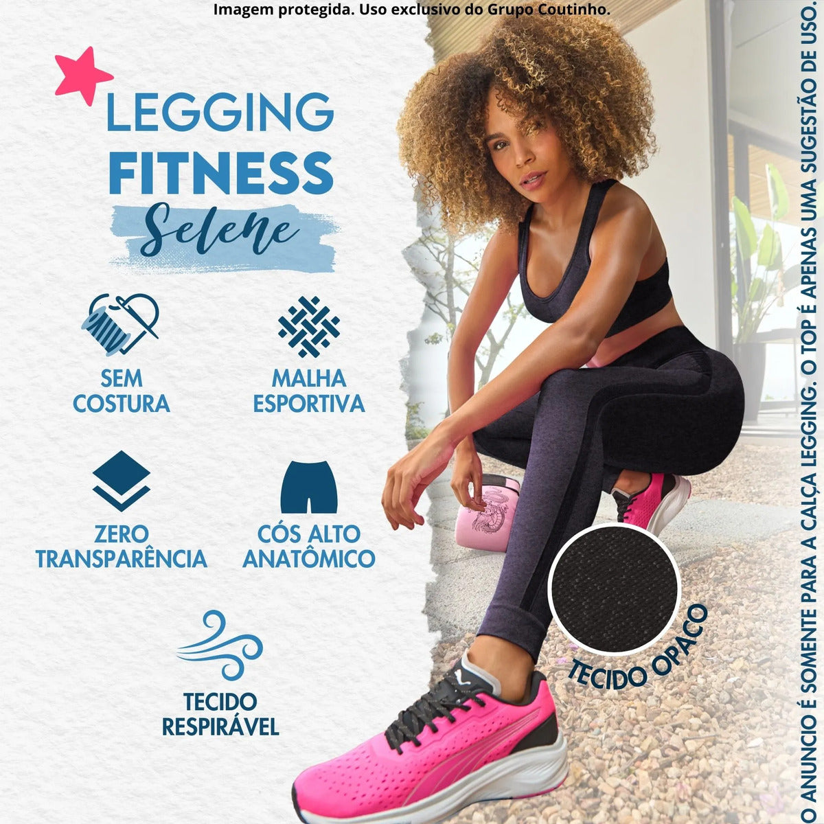 Calça Legging Fitness Academia Selene Levanta Bumbum