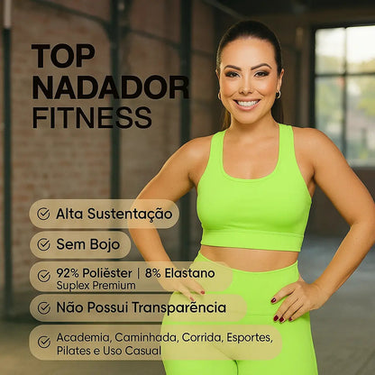 Kit 4 Top Feminino Plus Size Academia Fitness Treino Suplex