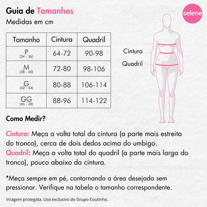 Calça Legging Zero Transparência Fitness Cintura Alta Selene