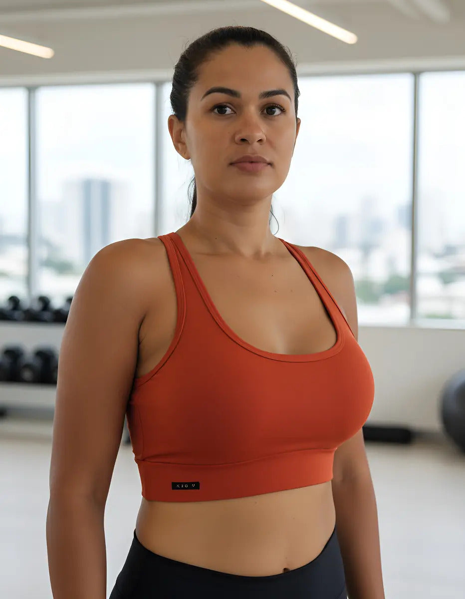 Top Cropped K2b Nadador Sem Bojo Poliamida Com Elastano