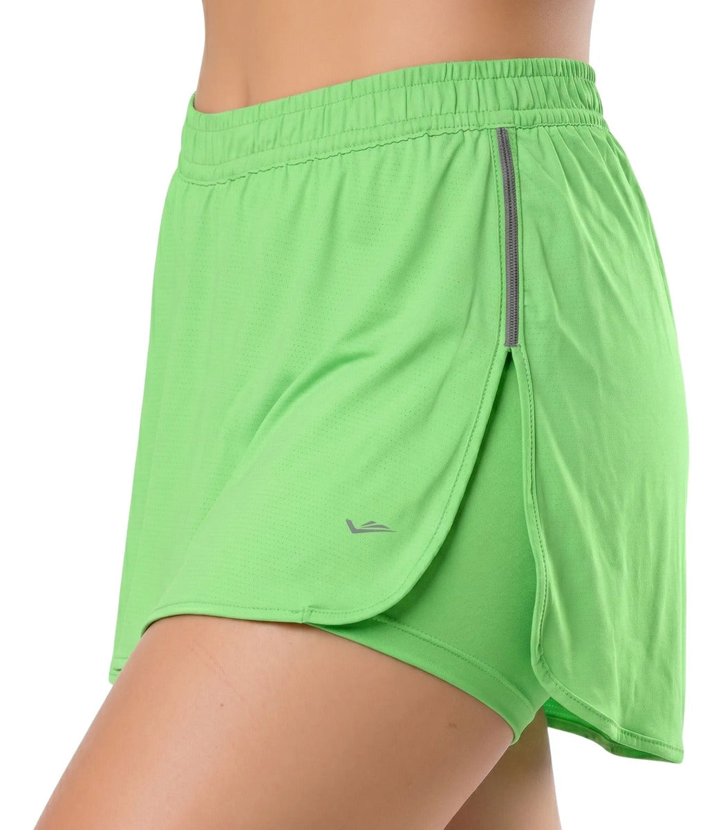 Short Feminino Academia Saia Fitness Corrida Poliamida Elite