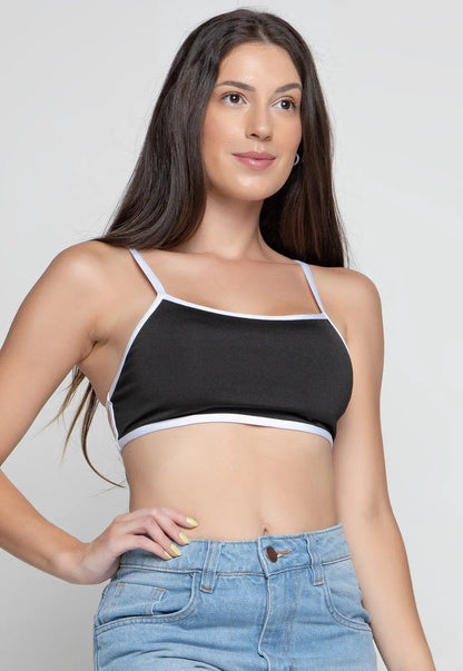 Top Costa Nua De Academia Feminino Fitness Ginástica Treino