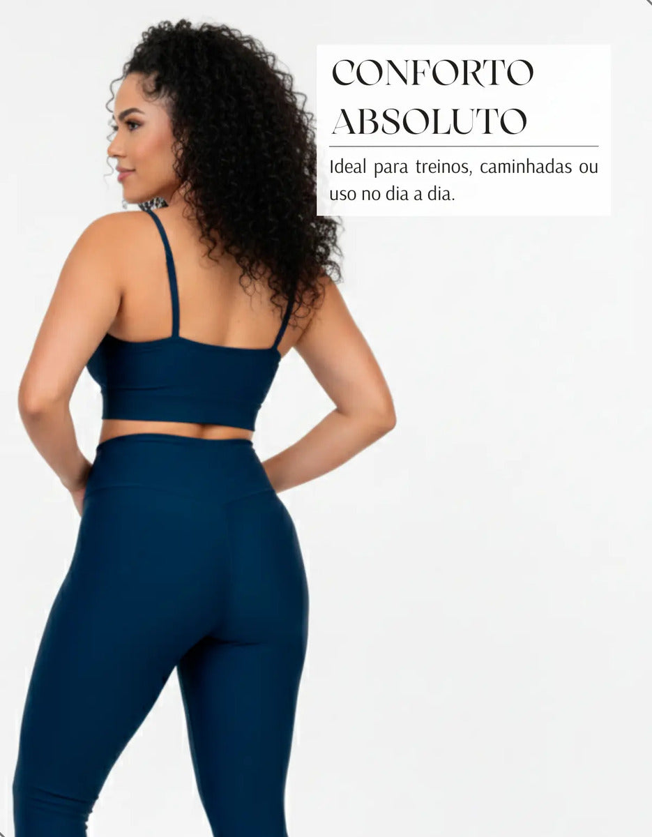 Top Fitness Academina De Alcinha Fina Com Bojo