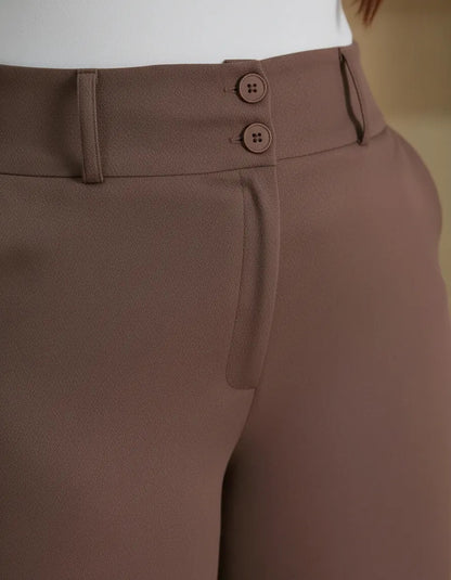 Calça Pantalona Alfaiataria Plus Size Feminina Premium