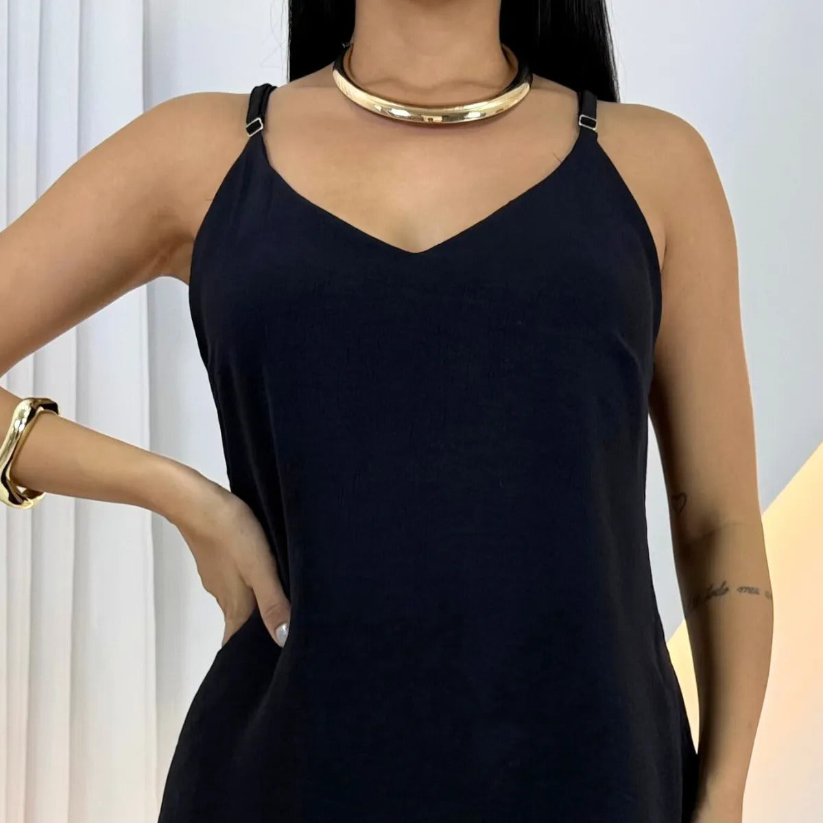 Vestido Feminino Ísis Leve Fluido Casual Elegante Duna para o Verão