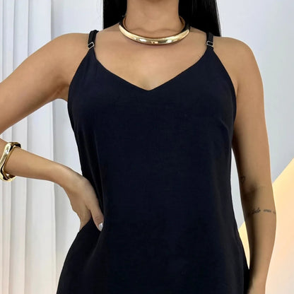 Vestido Feminino Ísis Leve Fluido Casual Elegante Duna para o Verão