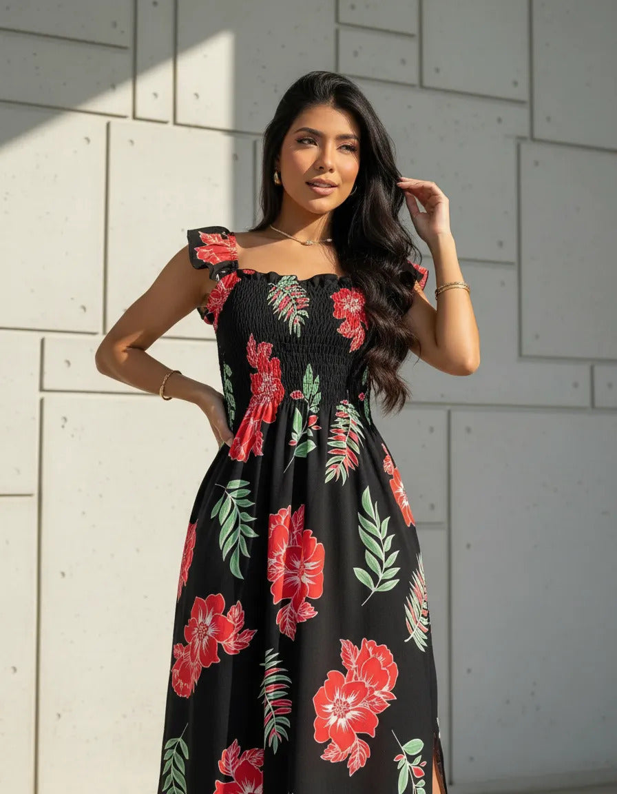 Loose-fitting Casual Long Dress Strappy Summer Party Evangelical