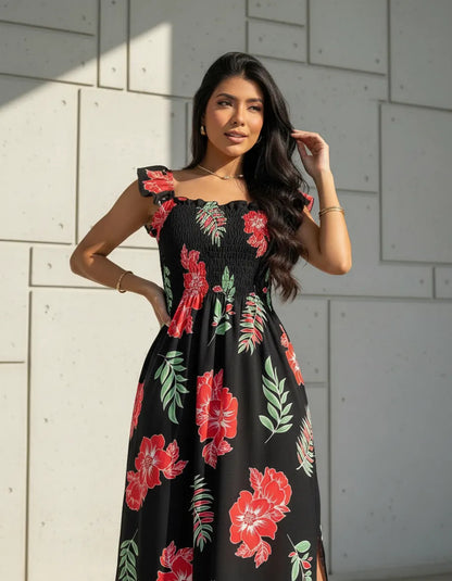 Loose-fitting Casual Long Dress Strappy Summer Party Evangelical