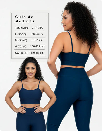 Top Fitness Academina De Alcinha Fina Com Bojo