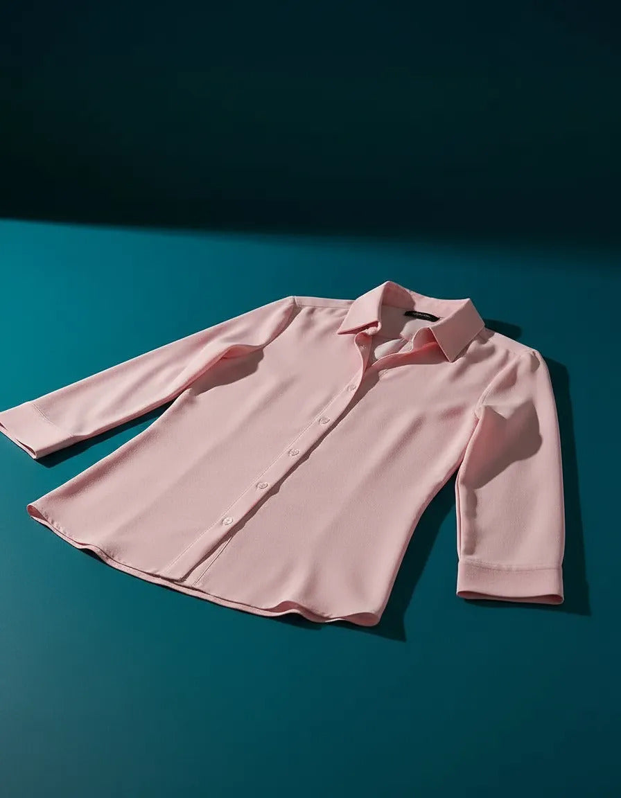 Camisa Social Feminina Crepe Leve Seda Blusa Luxo Sale 40%