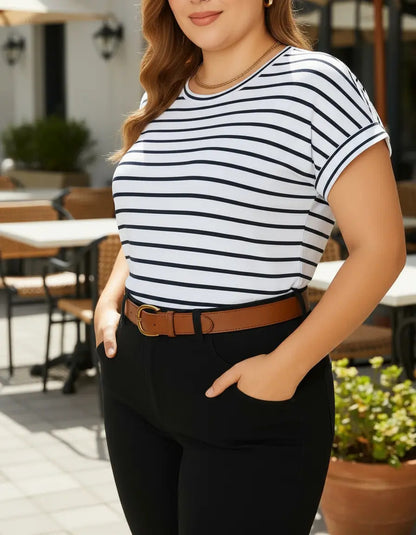 Blusa Manga Japonesa Listrada Contemporanea Casual Elegante