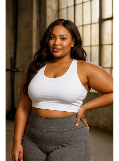 Kit 4 Top Feminino Plus Size Academia Fitness Treino Suplex