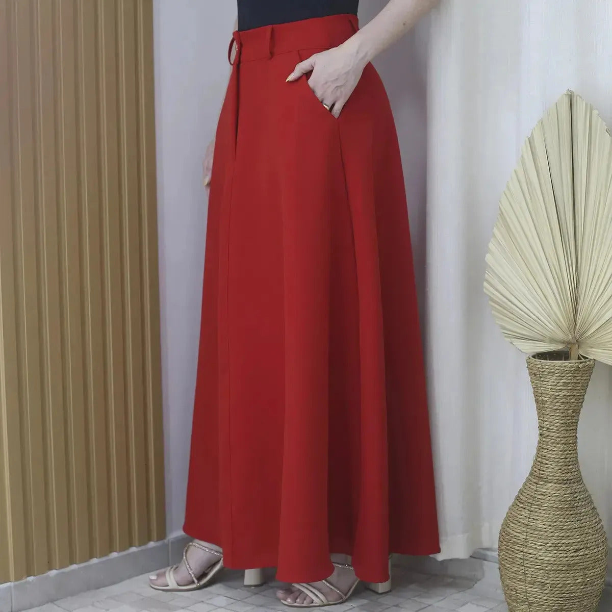 Saia Longa Social Alfaiataria Moda Feminina Evangelica Prime