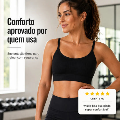 Top Lupo Loba Fitness Confortável Ótima Sustentação Academia