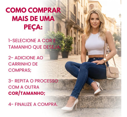 Calça Jeans Feminina Preta Cintura Alta Com Lycra Modeladora