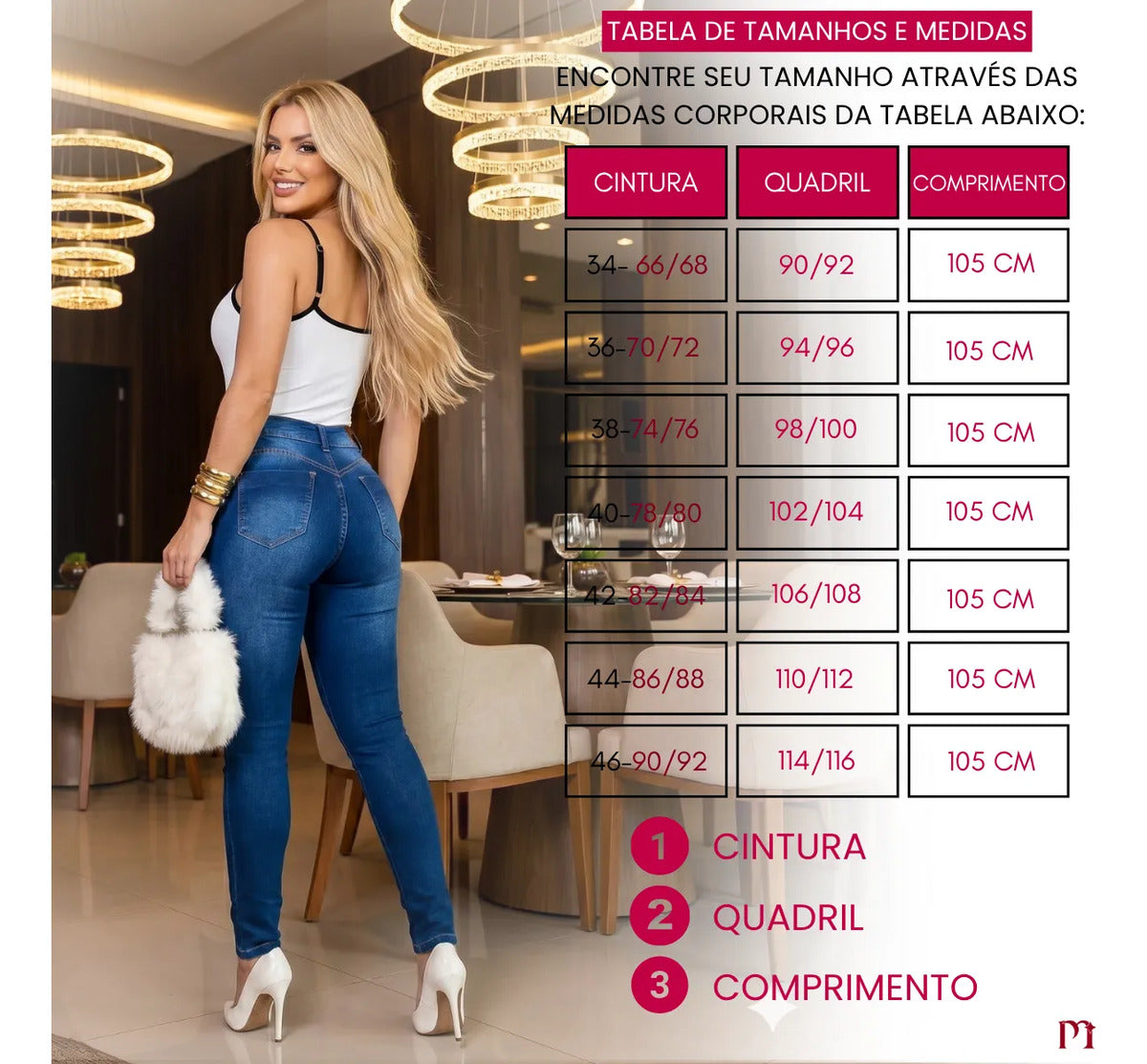 Calça Jeans Feminina Preta Cintura Alta Com Lycra Modeladora