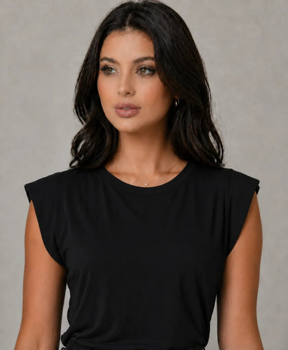 Blusa Feminina Muscle Tee Viscolycra Clássica Casual Chic