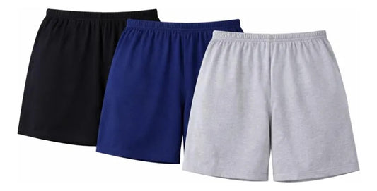 Kit 3 Shorts Beblast Feminino Algodão Confortável Plus Size