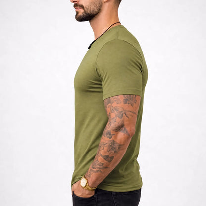 Camiseta Basica Masculina Algodão Lisa Malha Peruana Premium