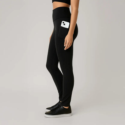 Kit 2 Calças Legging Feminina Grossa Cintura Alta Com Bolso