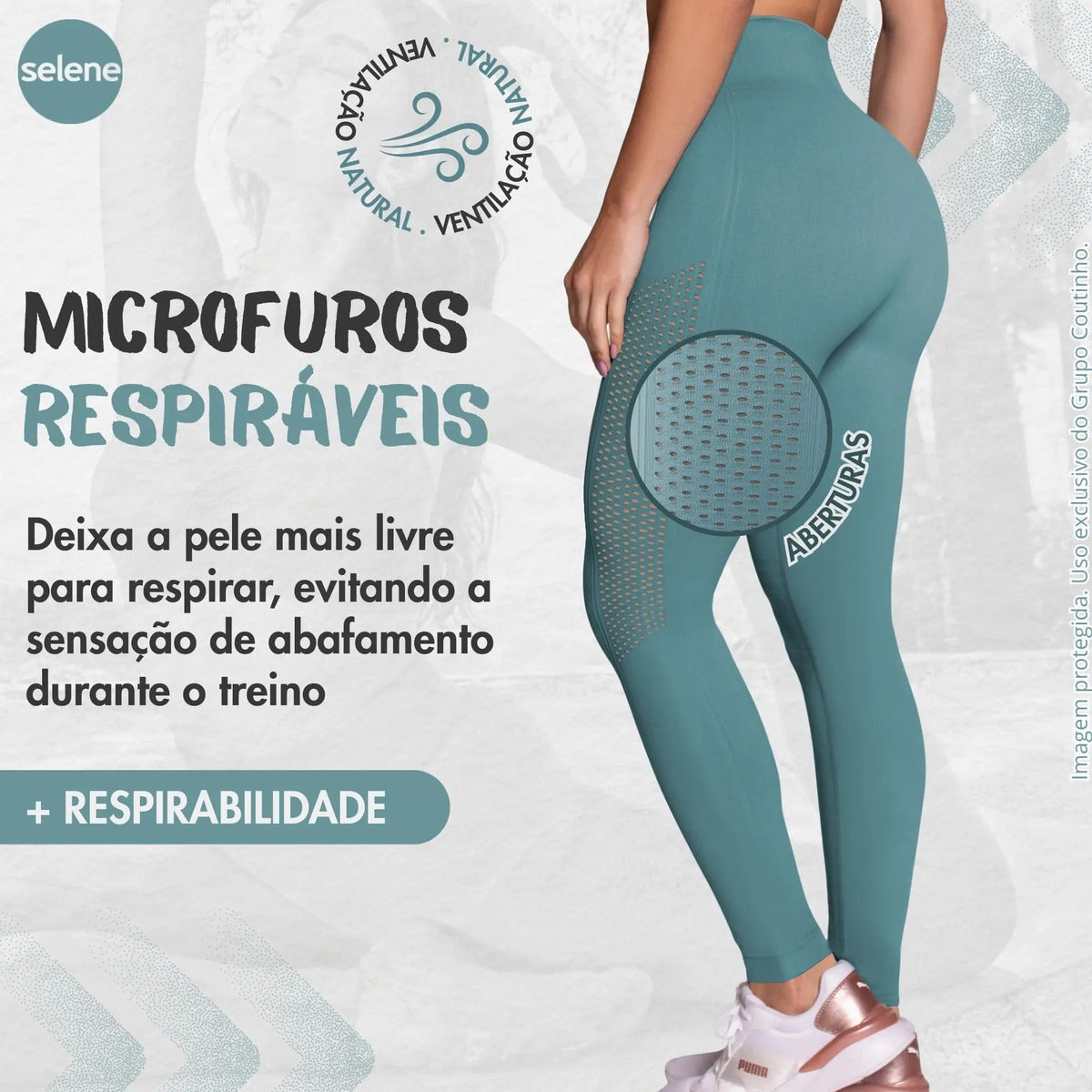 Legging Fitness de Treino Zero Transparência Selene