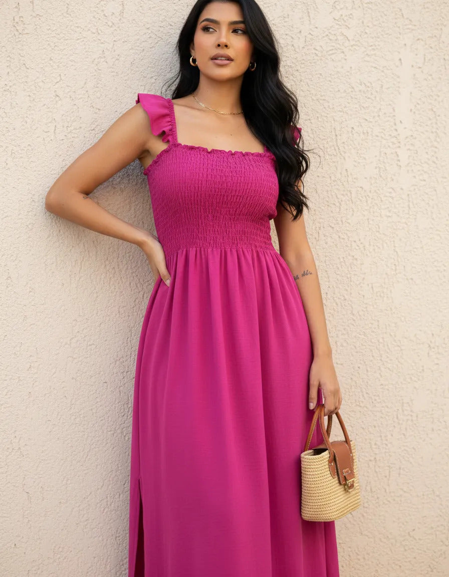 Loose-fitting Casual Long Dress Strappy Summer Party Evangelical