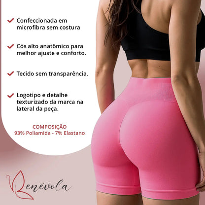 Short Selene Poliamida Zero Transparência Bermuda S/ Costura