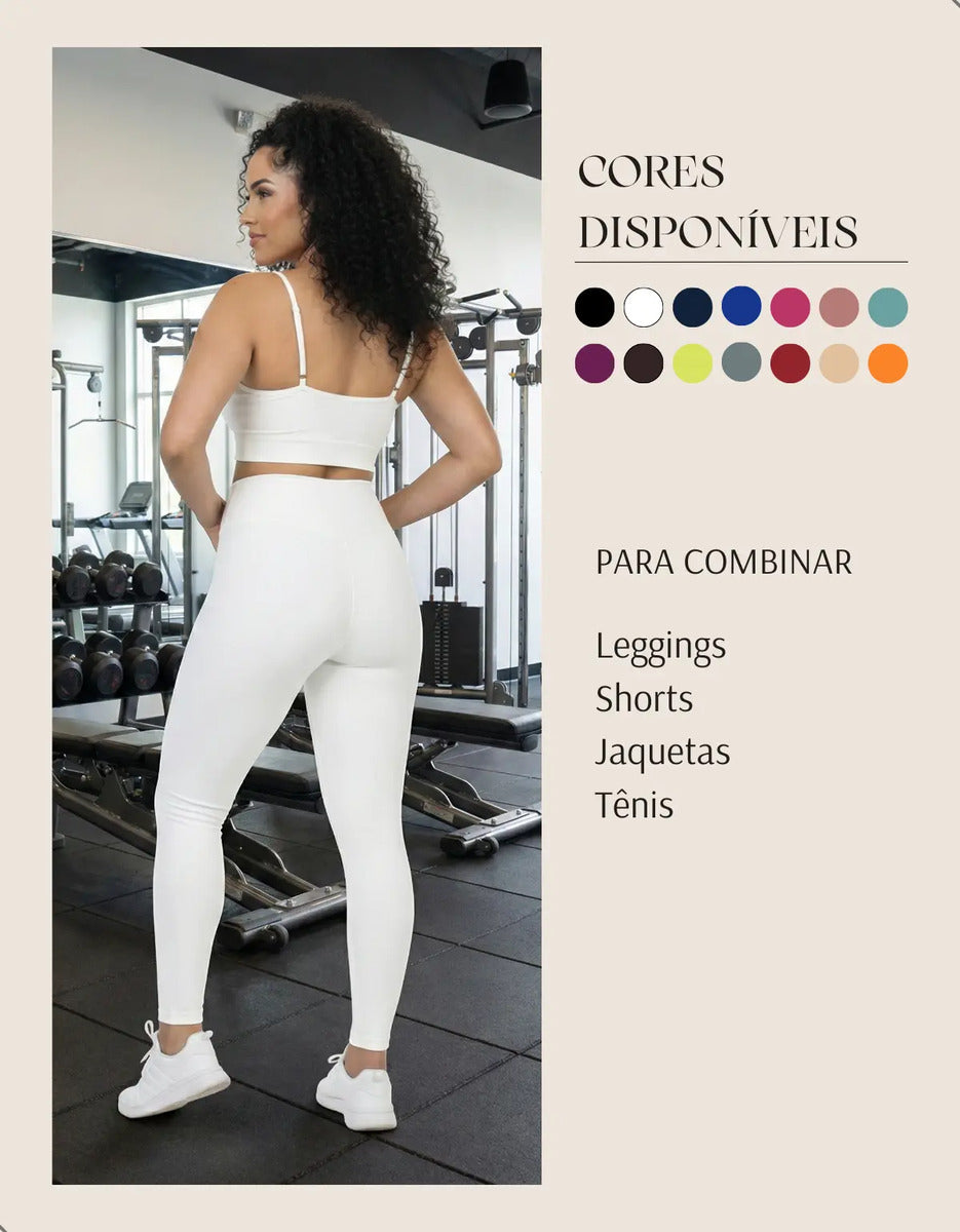Kit-2 Top Alcinha Fina Academia Fitness C/ Bojo Suplex Power